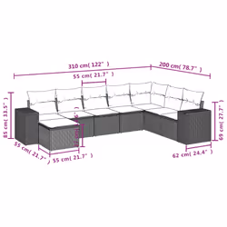 VidaXL 3255302 ensemble de meubles de jardin