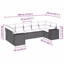 VidaXL 3255323 ensemble de meubles de jardin