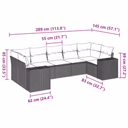 VidaXL 3255325 ensemble de meubles de jardin