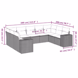 VidaXL 3255332 ensemble de meubles de jardin