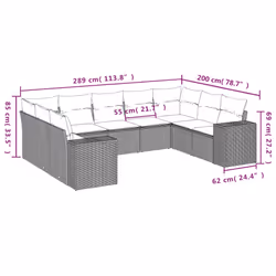 VidaXL 3255336 ensemble de meubles de jardin