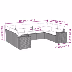VidaXL 3255339 ensemble de meubles de jardin