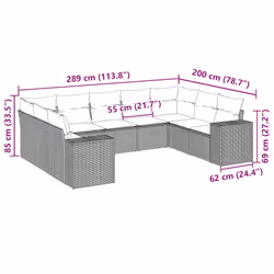 VidaXL 3255343 ensemble de meubles de jardin