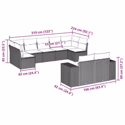 VidaXL 3255353 ensemble de meubles de jardin