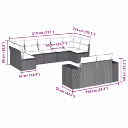 VidaXL 3255363 ensemble de meubles de jardin