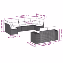 VidaXL 3255369 ensemble de meubles de jardin