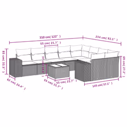 VidaXL 3255372 ensemble de meubles de jardin