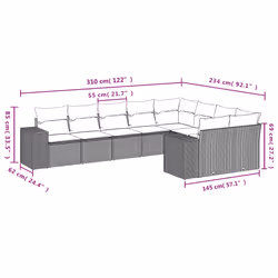 VidaXL 3255377 ensemble de meubles de jardin