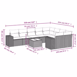 VidaXL 3255380 ensemble de meubles de jardin