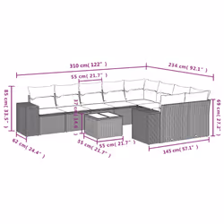 VidaXL 3255385 ensemble de meubles de jardin