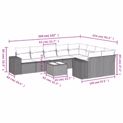 VidaXL 3255389 ensemble de meubles de jardin