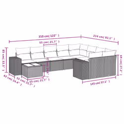 VidaXL 3255392 ensemble de meubles de jardin
