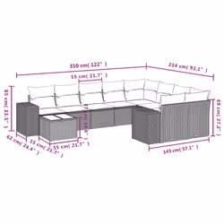 VidaXL 3255395 ensemble de meubles de jardin