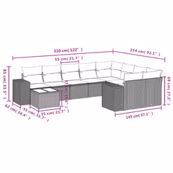 VidaXL 3255396 ensemble de meubles de jardin