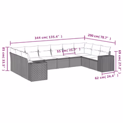 VidaXL 3255410 ensemble de meubles de jardin