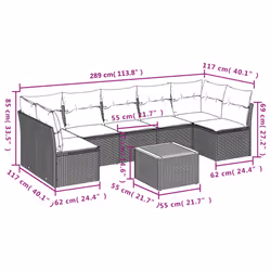 VidaXL 3255899 ensemble de meubles de jardin - Vue supplémentaire 7