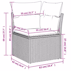 VidaXL 3255906 ensemble de meubles de jardin - Vue supplémentaire 8