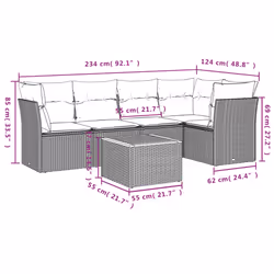 VidaXL 3255962 ensemble de meubles de jardin - Vue supplémentaire 7
