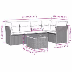 VidaXL 3255976 ensemble de meubles de jardin - Vue supplémentaire 7