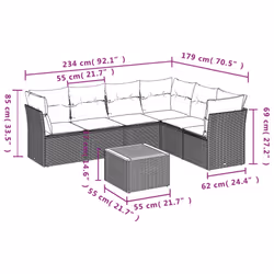 VidaXL 3255981 ensemble de meubles de jardin - Vue supplémentaire 7