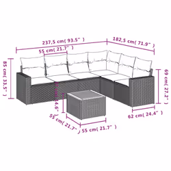 VidaXL 3256466 ensemble de meubles de jardin - Vue supplémentaire 8