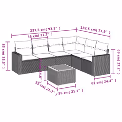 VidaXL 3256473 ensemble de meubles de jardin - Vue supplémentaire 8