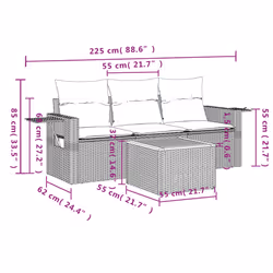 VidaXL 3256763 ensemble de meubles de jardin