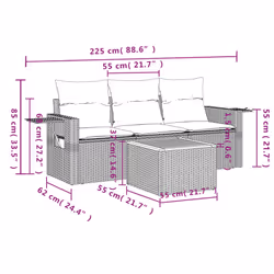 VidaXL 3256767 ensemble de meubles de jardin