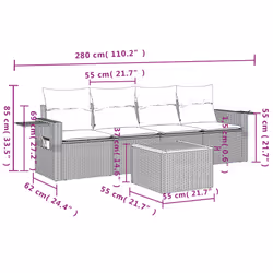 VidaXL 3256774 ensemble de meubles de jardin