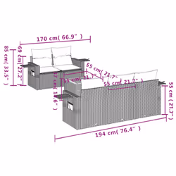VidaXL 3256781 ensemble de meubles de jardin
