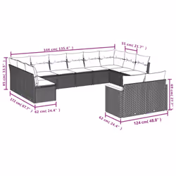 VidaXL 3256784 ensemble de meubles de jardin