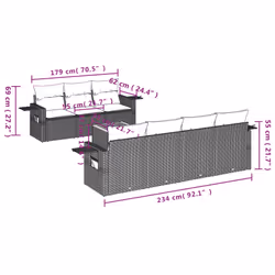 VidaXL 3256802 ensemble de meubles de jardin
