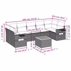 VidaXL 3256808 ensemble de meubles de jardin
