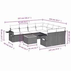 VidaXL 3256819 ensemble de meubles de jardin