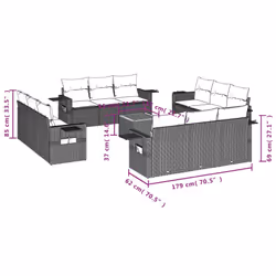 VidaXL 3256825 ensemble de meubles de jardin