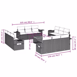 VidaXL 3256826 ensemble de meubles de jardin
