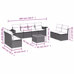VidaXL 3256853 ensemble de meubles de jardin