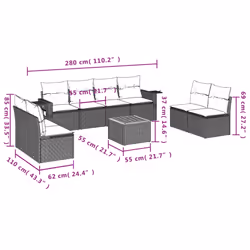 VidaXL 3256858 ensemble de meubles de jardin