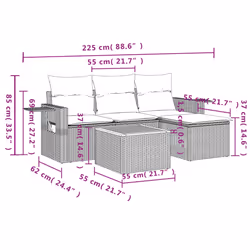 VidaXL 3256865 ensemble de meubles de jardin