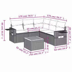 VidaXL 3256893 ensemble de meubles de jardin
