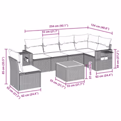VidaXL 3256905 ensemble de meubles de jardin
