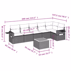 VidaXL 3256906 ensemble de meubles de jardin