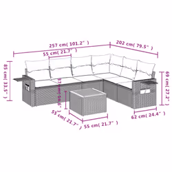 VidaXL 3256913 ensemble de meubles de jardin