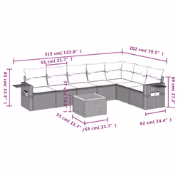 VidaXL 3256923 ensemble de meubles de jardin