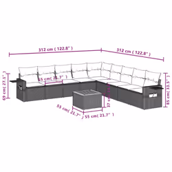 VidaXL 3256942 ensemble de meubles de jardin