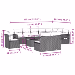 VidaXL 3256947 ensemble de meubles de jardin