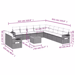 VidaXL 3256976 ensemble de meubles de jardin
