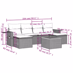 VidaXL 3257019 ensemble de meubles de jardin
