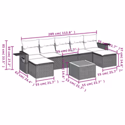 VidaXL 3257022 ensemble de meubles de jardin