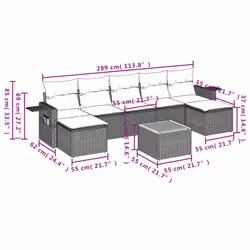 VidaXL 3257024 ensemble de meubles de jardin